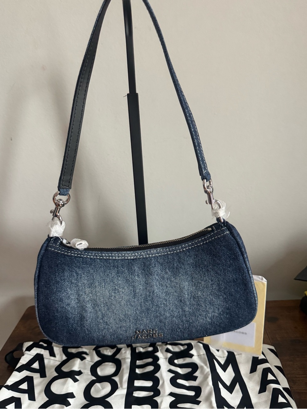 Marc Jacobs Denim Mini Shoulder Bag in Dark Blue Brand New No silver chain